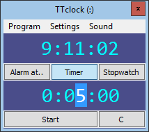TTclock(数字桌面时钟计时器) v1.30绿色版