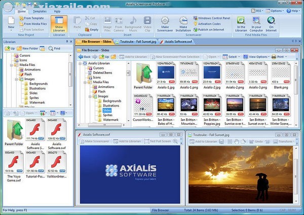Axialis Screensaver Producer(屏幕保护工具) v4.20官方版