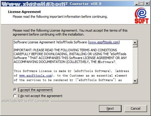 eSoftTools NSF to PST Converter(NSF转PST文件工具) v10.0官方版