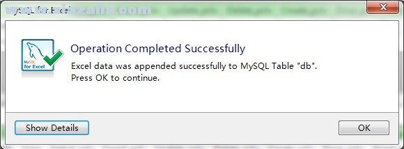 MySQL for Excel(excel导入mysql工具)v1.3.7官方版(1)