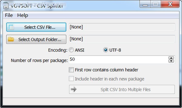 Vovsoft CSV Splitter(CSV文件分割工具) v1.4官方版