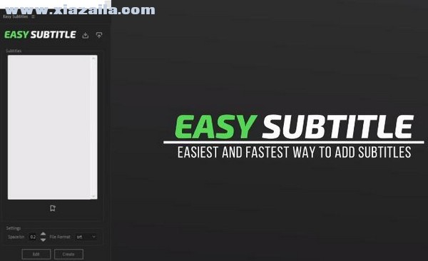 Easy Subtitle(AE快速歌词字幕制作脚本)v1.0免费版(1)