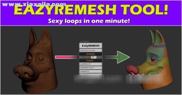 EaZyremesh Tool(ZBrush拓扑插件)(1)