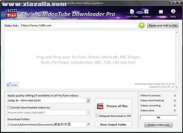 ChrisPC VideoTube Downloader Pro(视频下载工具) v12.20.12免费版