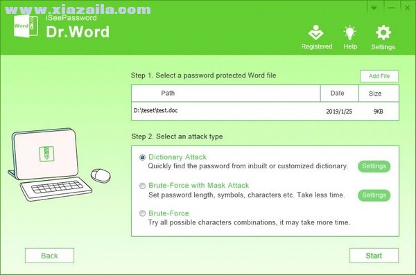 iSeePassword Dr.word(word密码恢复工具) v5.8.5官方版