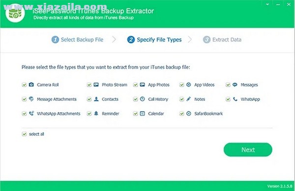 iSeePassword iTunes Backup Extractor(数据备份提取工具) v2.1.3.0官方版