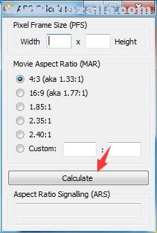 ARS Calculator(视频分辨率计算软件) v1.0 绿色版