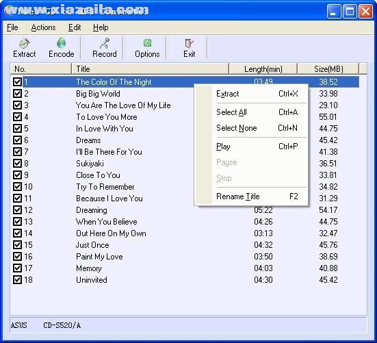 Eusing Free CD to MP3 Converter(CD翻录工具) v5.1免费版