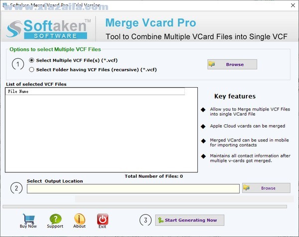 Softaken Merge Vcard Pro(文件合并处理软件) v1.0官方版