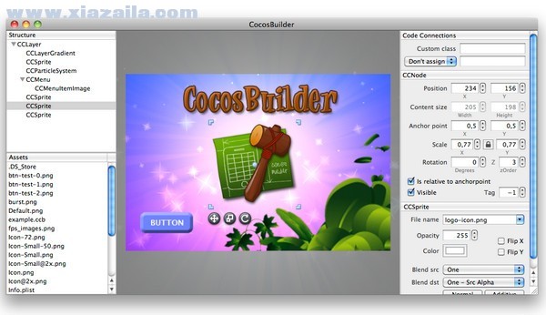 CocosBuilder for Mac(游戏开发软件) v3.0