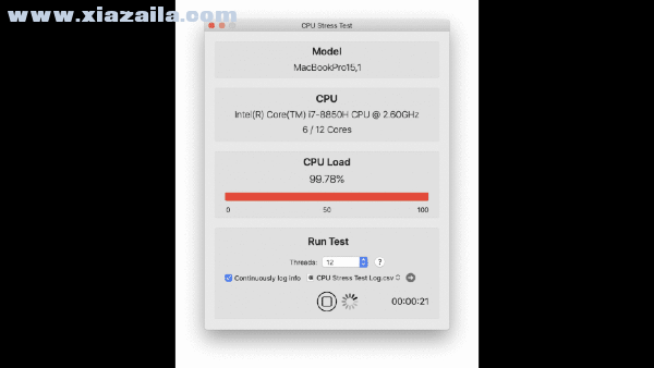 CPU Stress Test for Mac(cpu压力测试软件) v1.0