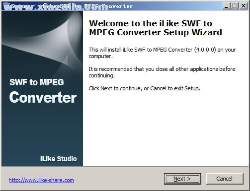 iLike SWF to MPEG Converter(SWF转MPEG工具) v4.0.0官方版