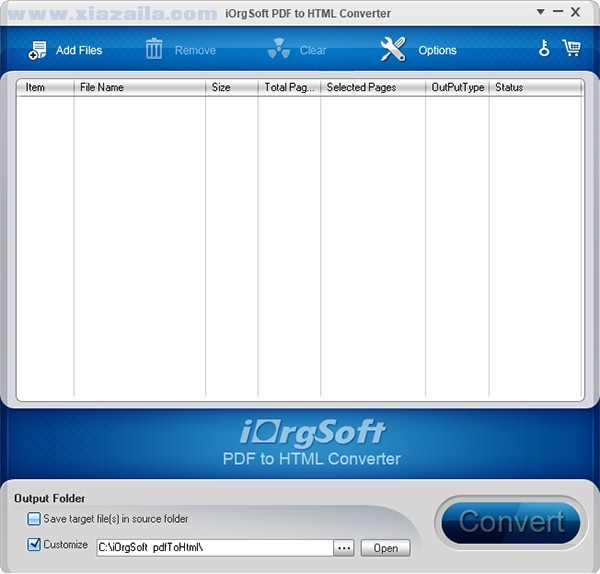 iOrgsoft PDF to HTML Converter(pdf文件格式转换工具) v2.0.1免费版