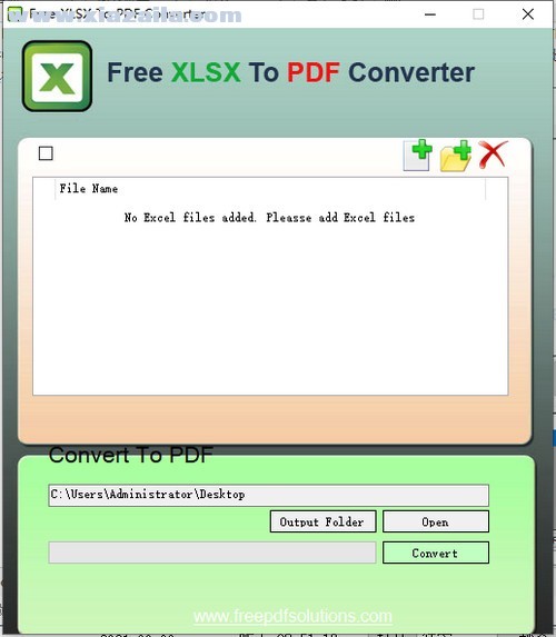 Free Xlsx to PDF Converter(xlsx转PDF软件) v1.0官方版
