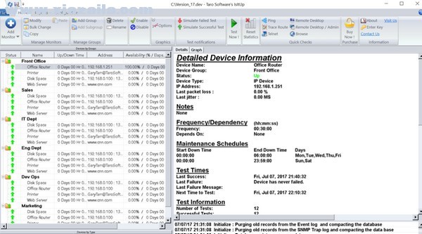 IsItUp Network Monitor(监控网络与系统运作软件) v8.66官方版