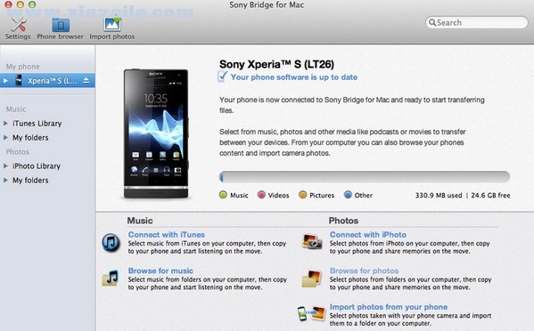 Sony Bridge for Mac(Android手机更新软件) v4.3