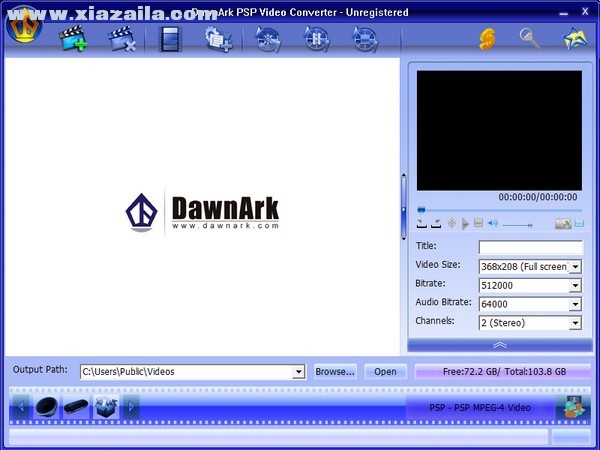 DawnArk PSP Video Converter(PSP视频格式转换器) v1.2.16.0928官方版