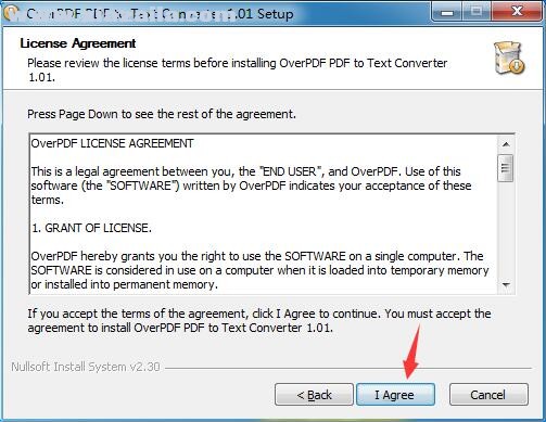OverPDF PDF to Text Converter(PDF转TXT免费软件) v1.0官方版