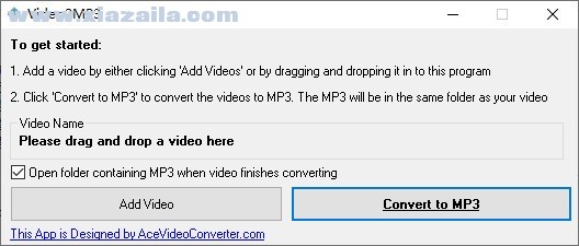 Video2Mp3(视频转MP3软件) v1.0官方版