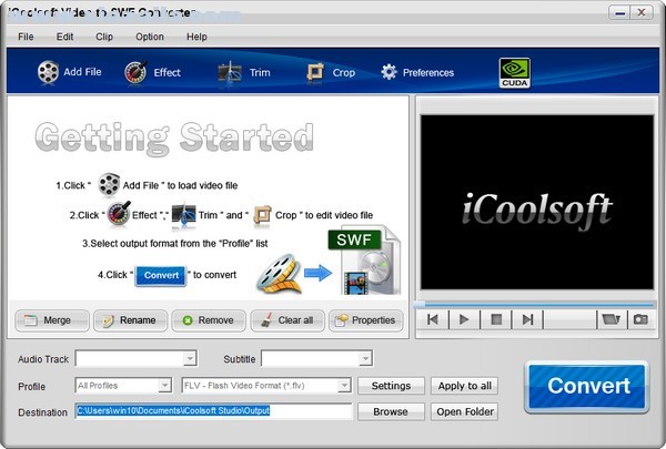 iCoolsoft Video to SWF Converter(SWF视频转换软件) v3.1.13官方版