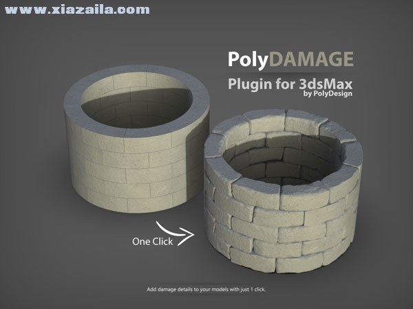 PolyDamage(3DsMax模型细节纹理雕刻插件) v1.01中文免费版