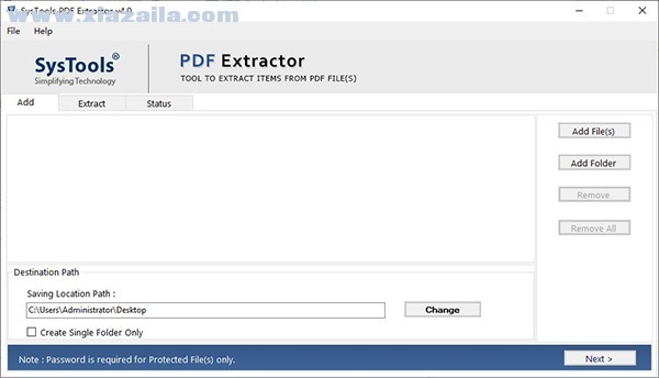 SysTools PDF Extractor(PDF文件提取软件) v4.0官方版