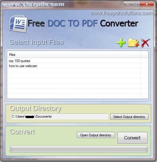 Free DOC To PDF Converter(文件格式转换工具) v1.0官方版