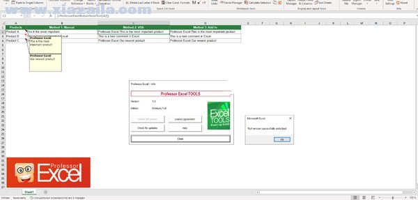 Professor Excel Tools(Excel辅助插件) v3.0免费版
