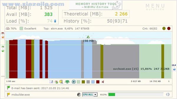 Memory History Tool(内存使用情况监视软件) v2.7.2.6绿色版
