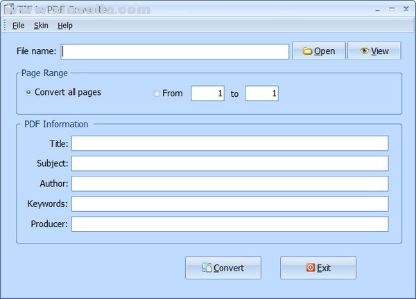 PDFArea TIF to PDF Converter(TIF转<a href=