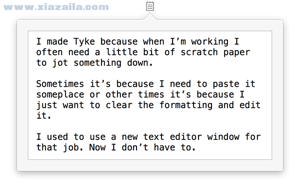 Tyke for Mac(菜单栏笔记软件) v1.0