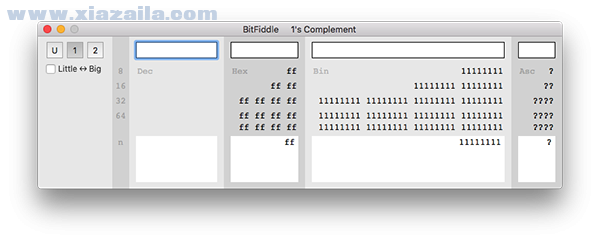 Bit Fiddle for Mac(字符进制转换工具) v1.4.0