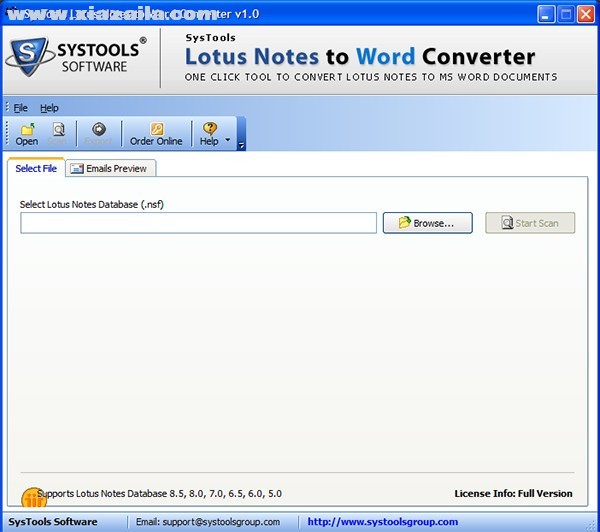 SysTools Lotus Notes to Word Converter(电子邮件转换软件) v1.0官方版