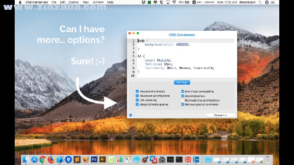 CSS Condenser for Mac(开发软件) v1.3