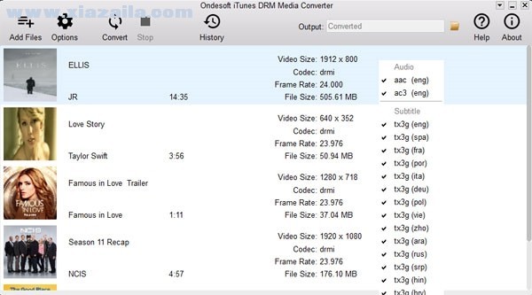 Ondesoft iTunes DRM Media Converter(iTunes视频DRM移除工具) v1.5.4免费版