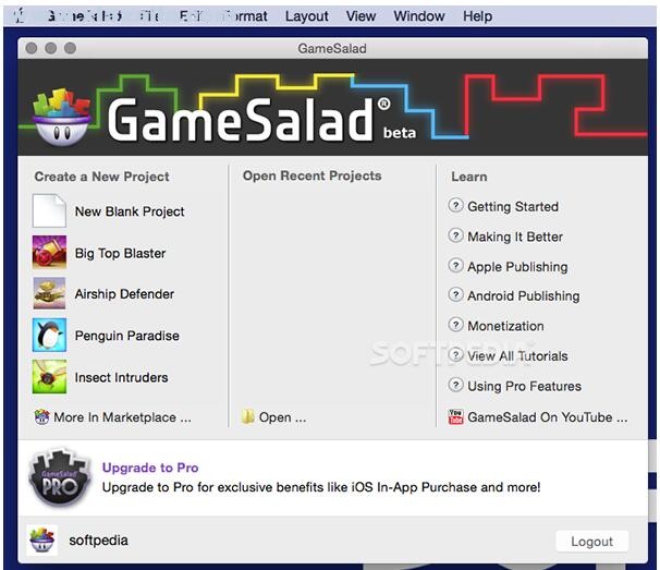 GameSalad for Mac(游戏开发工具) v1.25.89