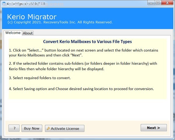 Kerio Migrator(Kerio邮箱迁移工具) v10.9.0官方版