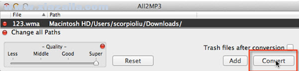 All2MP3 for mac(mp3格式转换器) v2.0