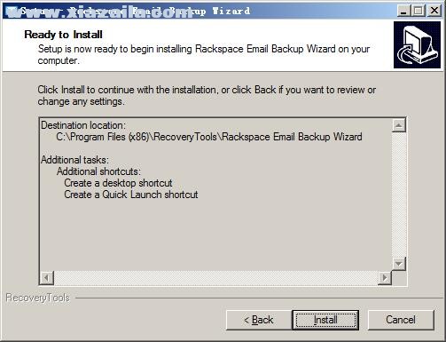 RecoveryTools Rackspace Email Backup Wizard v6.1官方版