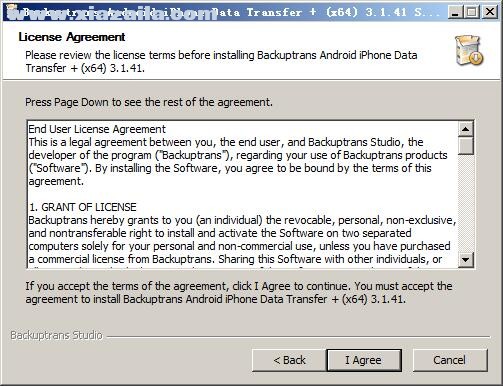 Backuptrans Android iPhone Data Transfer(数据传输软件) v3.1.41官方版