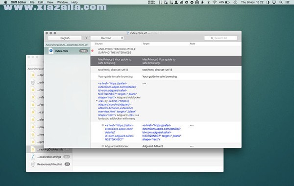 Xliff Editor for Mac(xliff文件编辑软件) v2.9.7