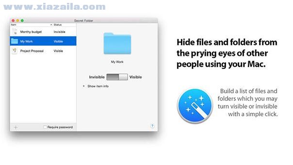 Secret Folder for Mac(文件隐藏工具) v10.1