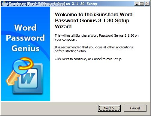 iSunshare Word Password Genius(Word密码恢复工具) v3.1.30官方版