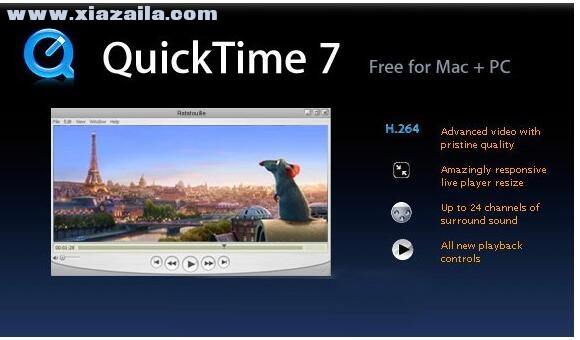 Quicktime Player 7 for Mac(内置媒体播放器) v7.6.6