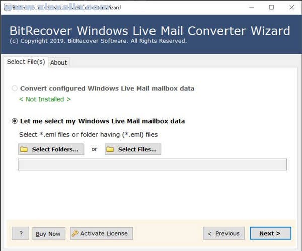 BitRecover Windows Live Mail Converter Wizard v7.3.0.0官方版