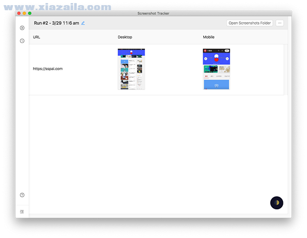 Screenshot Tracker for Mac(网页截图工具) v1.0.0