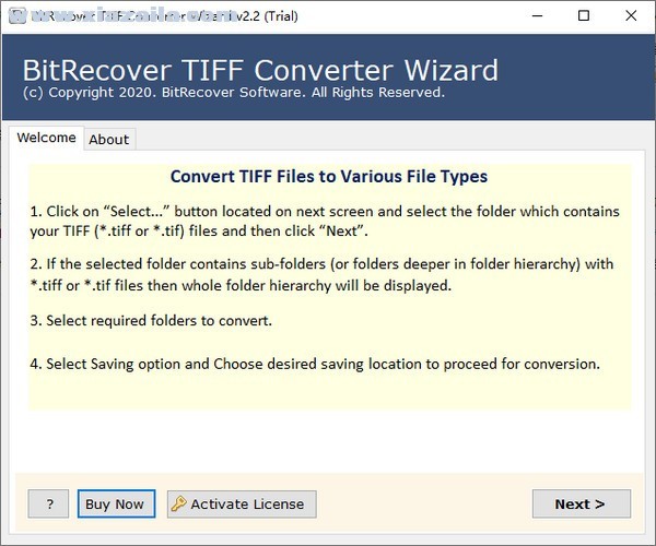 BitRecover TIFF Converter Wizard(TIFF转换软件) v2.2官方版