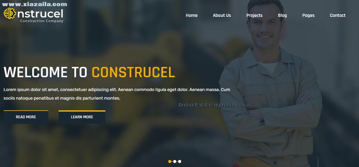 建筑行业公司网站模板(1)