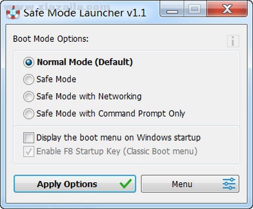 Safe Mode Launcher(安全模式启动器) v1.1中文绿色版