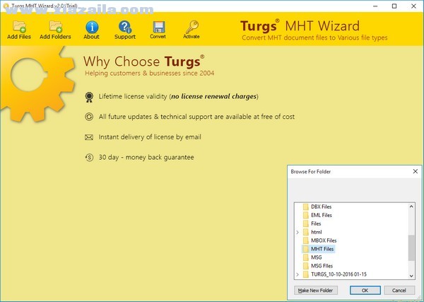 Turgs MHT Wizard(MHT文件转换工具) v2.0.0官方版
